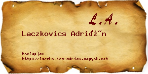 Laczkovics Adrián névjegykártya