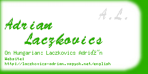 adrian laczkovics business card